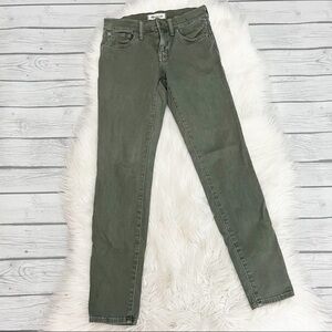 Madewell Green Skinny Jeans